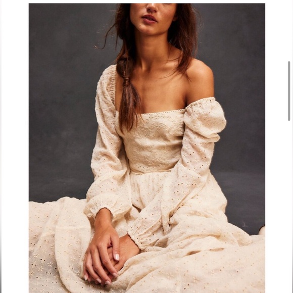 FREE PEOPLE Malina Maxi Dress / Tea - Picture 3 of 15